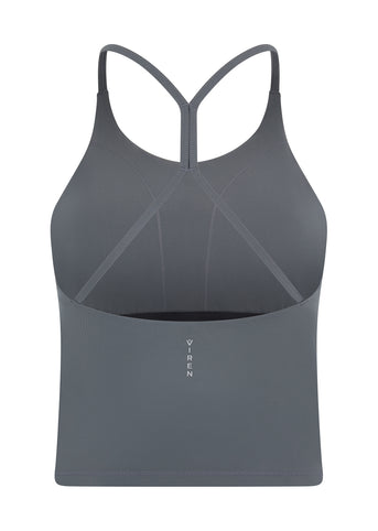 Higher Power Vest Top - Ash